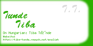 tunde tiba business card